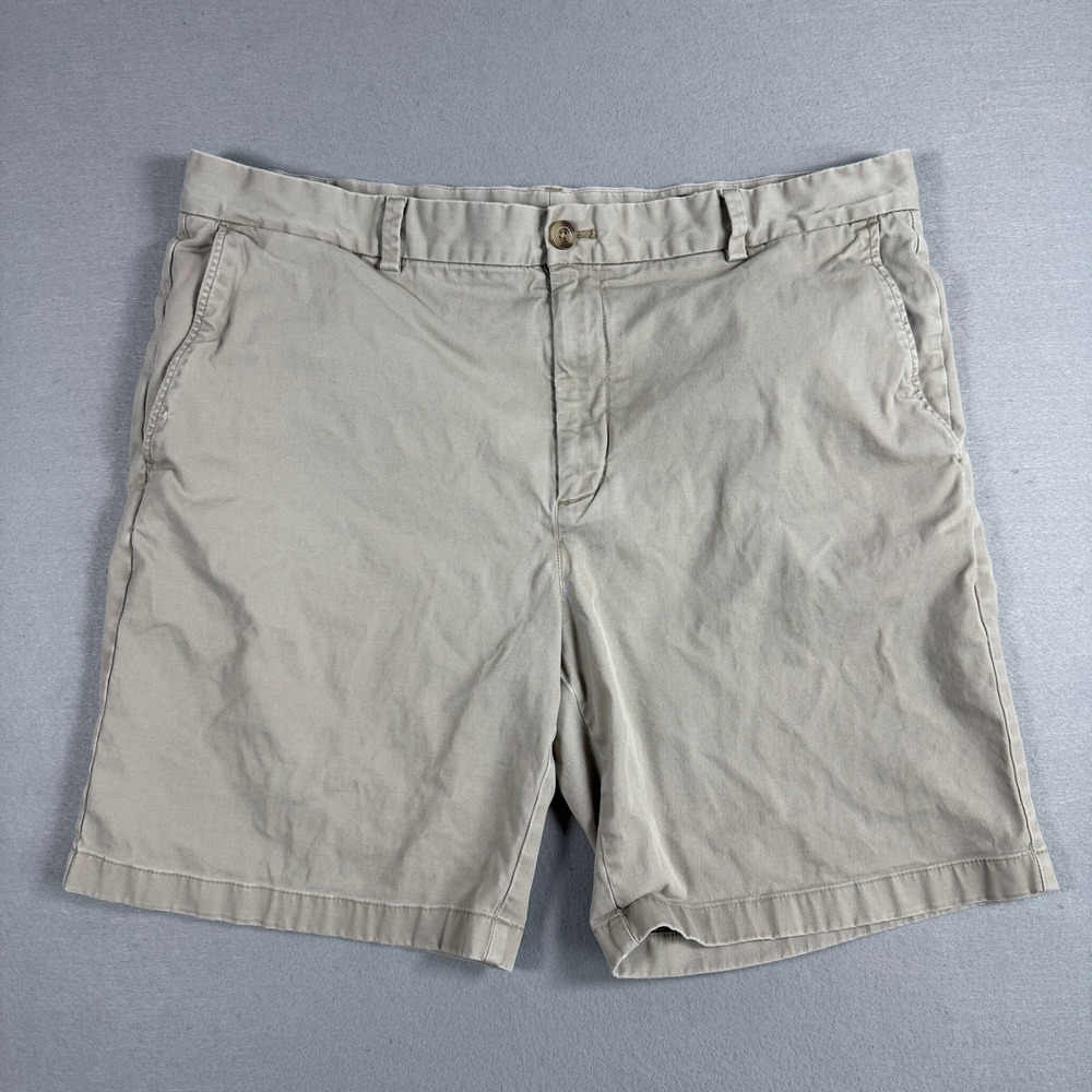 Vineyard Vines Mens Shorts Breaker 38 Khaki Cotton Flat Front Chino Golf Casual